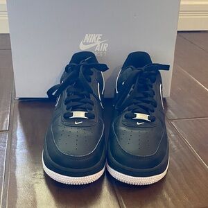 Nike Air Force 1 Black with White Details